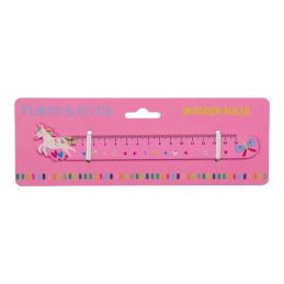 Drewniana linijka - Tęczowe...